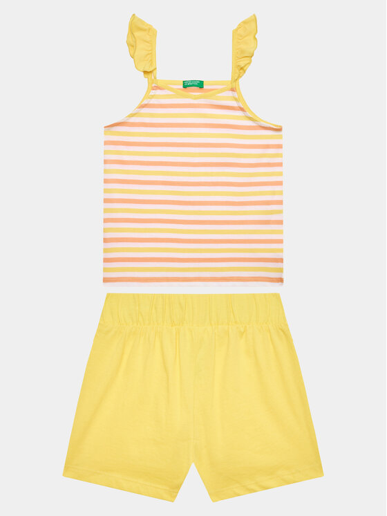 United Colors Of Benetton United Colors Of Benetton Completo top e pantaloncini 3NVVGK009 Multicolore Regular Fit
