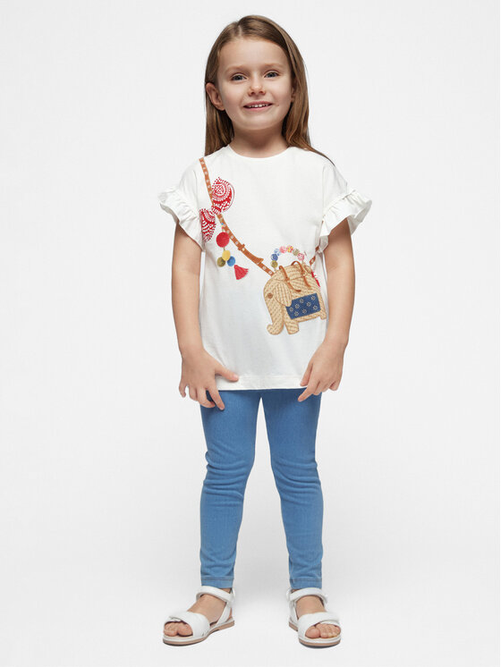 Mayoral Mayoral Комплект тишърт и клин 3706 Син Slim Fit