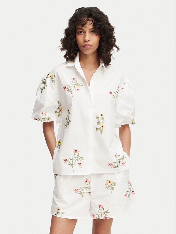 French Connection French Connection Πουκάμισο Cambria 729G7 Λευκό Relaxed Fit