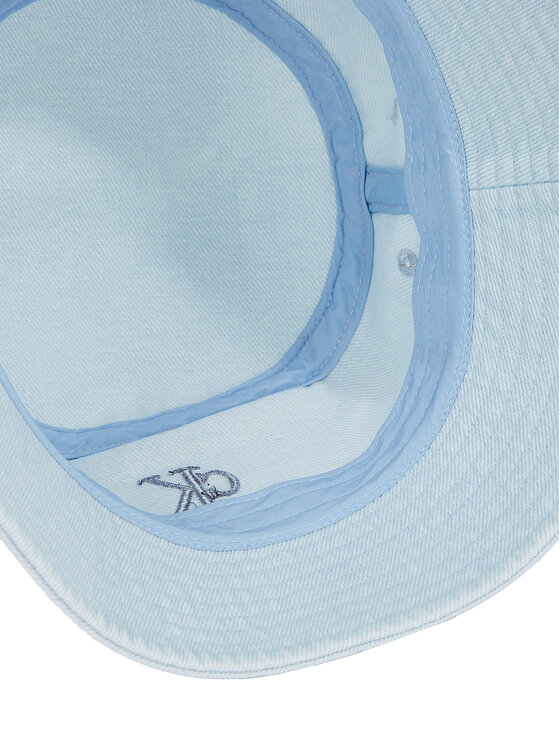Calvin Klein Calvin Klein Klobouk Embro Monogram Denim Bucket Hat LV04K5021G Světle modrá
