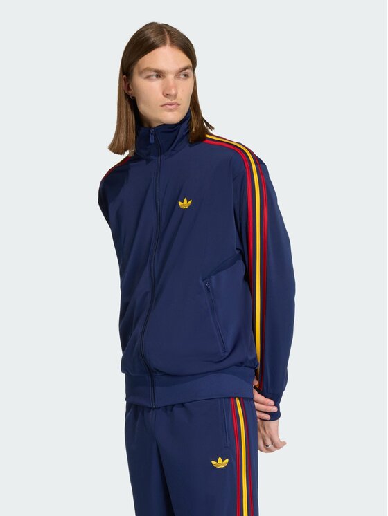 adidas adidas Bluza FIREBIRD Błękitny Loose Fit