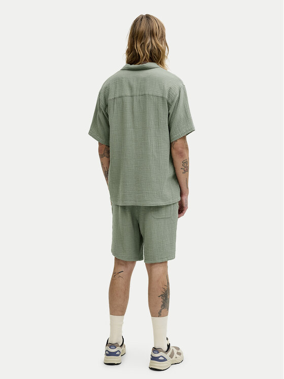 Jack & Jones Jack & Jones Completo camicia e pantaloncini Nantucket 12302220 Verde Relaxed Fit
