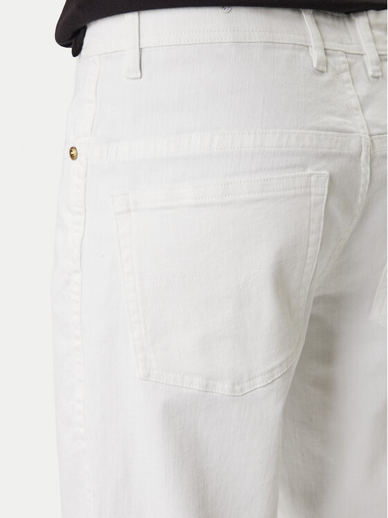 Versace Jeans Couture Versace Jeans Couture Jeansy 80GAB5RE CEWCA Bílá Straight Fit