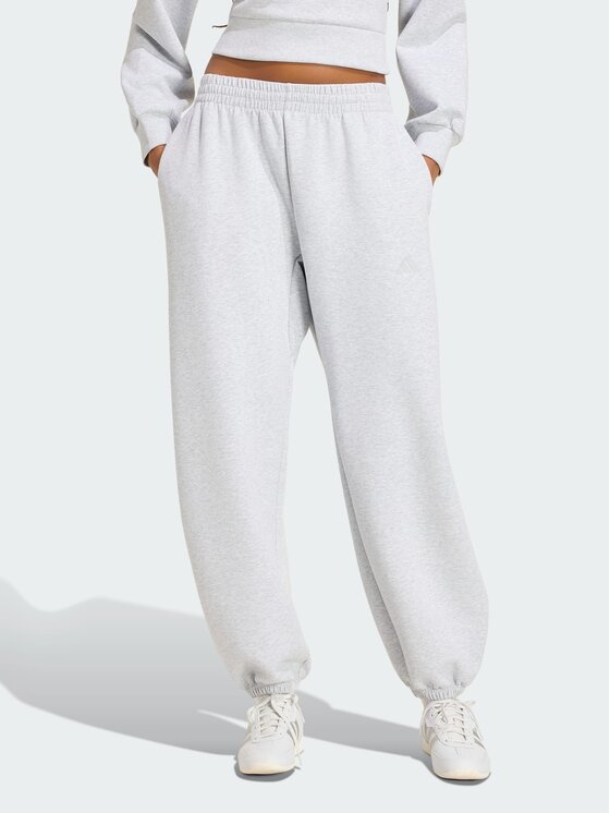 adidas adidas Spodnie materiałowe 151545 Szary Loose Fit