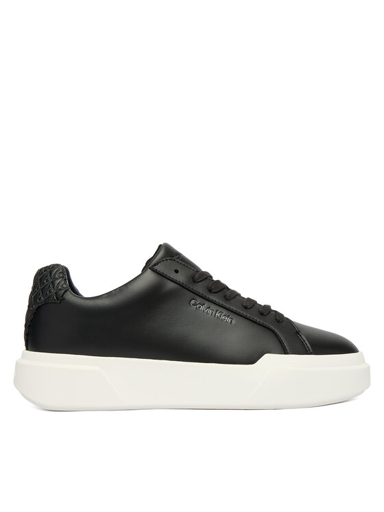 Calvin Klein Calvin Klein Sneakersy Chunky Cupsole Laceup Lth Bt Aop YW0YW02036 Čierna