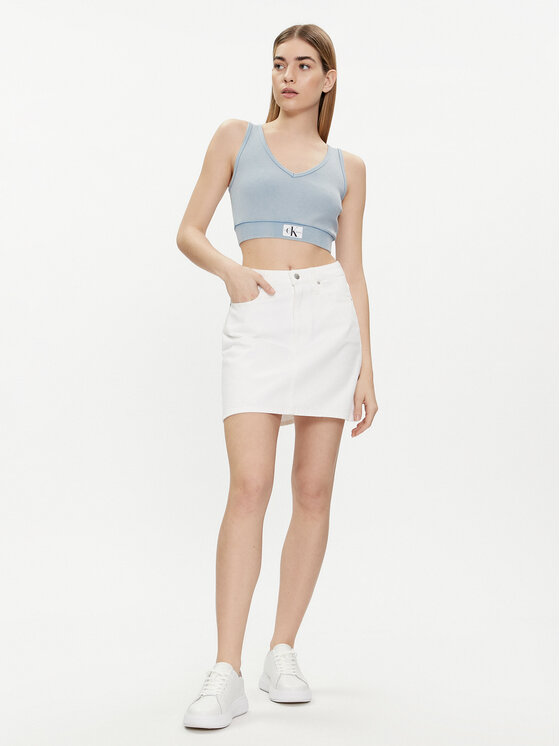 Calvin Klein Jeans Calvin Klein Jeans Felső J20J223109 Kék Slim Fit