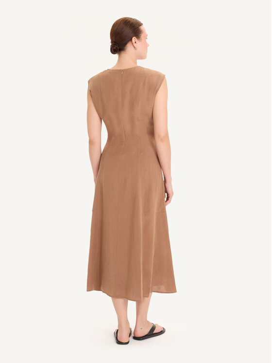 KMX KMX Sukienka letnia 924600005 Brązowy Fitted Fit