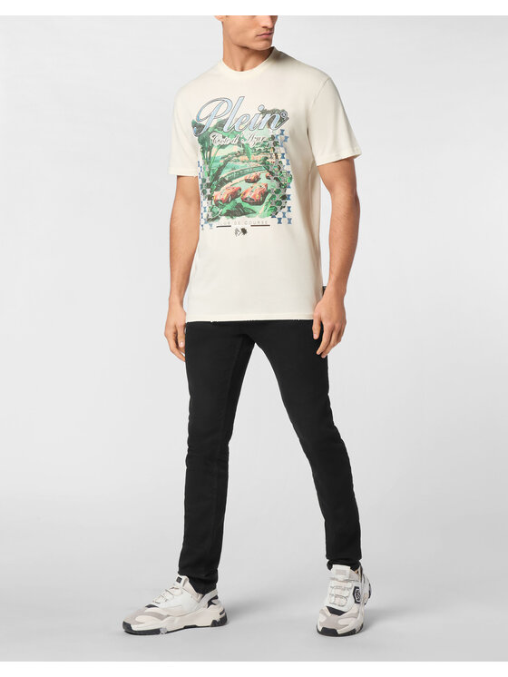 PHILIPP PLEIN PHILIPP PLEIN T-shirt 24941 Bianco Regular Fit