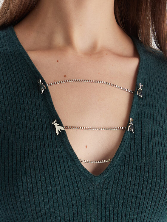 Patrizia Pepe Patrizia Pepe Džemper 2K0331/K7S0-G619 Zelena Regular Fit