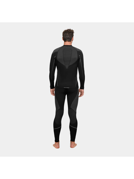 Alpinus Alpinus Komplet bielizny termoaktywnej Hemis Set Czarny