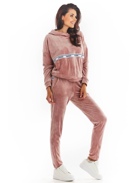 Awama Awama Mikina A371 Růžová Basic Fit