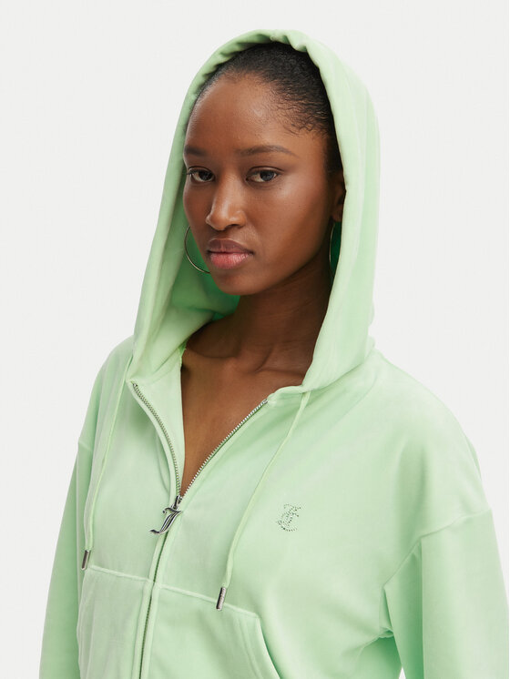 Juicy Couture Juicy Couture Світшот Iccle JCWAS126304 Зелений Oversize