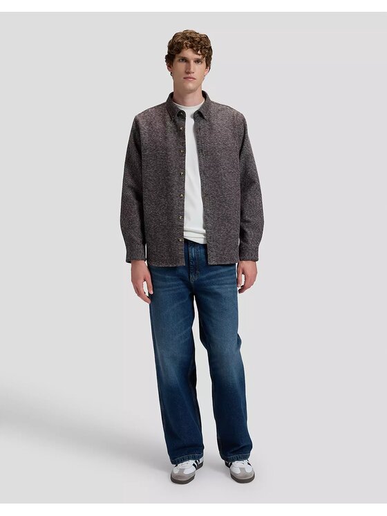 Lee Lee Koszula WORKWEAR BUTTON DOWN Brązowy Relaxed Fit