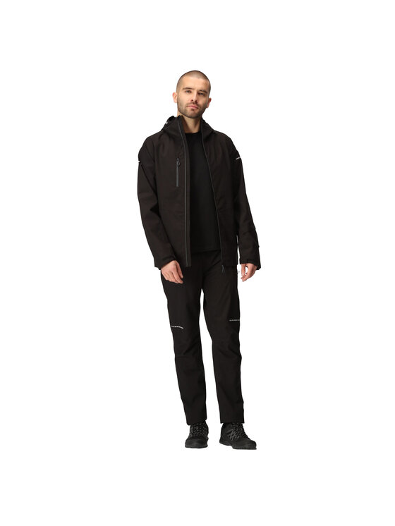 Regatta Regatta Spodnie przeciwdeszczowe RG9726 Czarny Shaped Fit