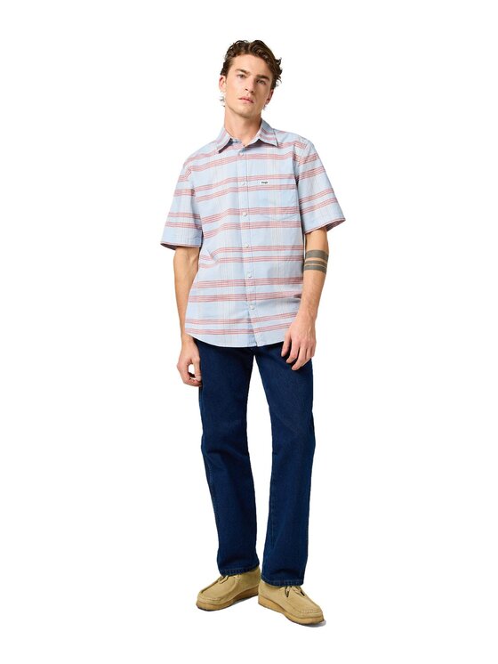 Wrangler Wrangler Camicia 112362756 Blu Regular Fit