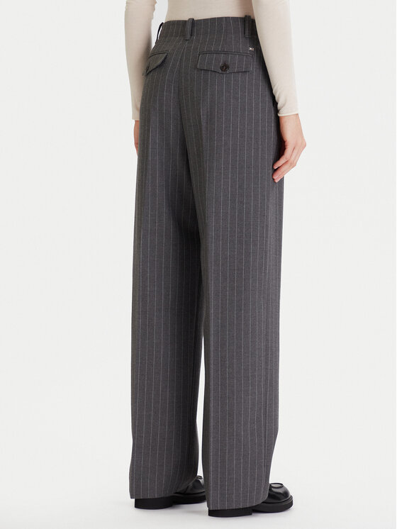 Tommy Hilfiger Tommy Hilfiger Auduma bikses WW0WW47550 Pelēks Wide Leg