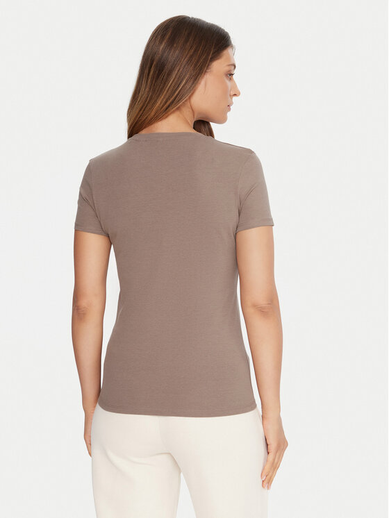 Guess Guess T-Shirt O5RI01 KBBU1 Béžová Regular Fit