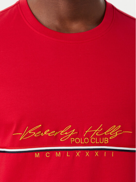 Beverly Hills Polo Club Beverly Hills Polo Club T-särk P-SS26M-TS1519 Punane Regular Fit