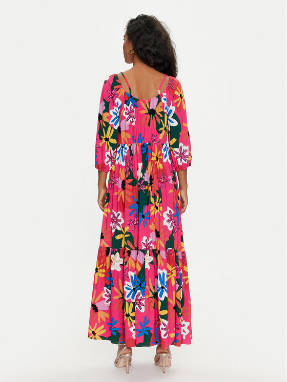 Tatuum Tatuum Sommerkleid Palmiko T2410.205 Rosa Regular Fit