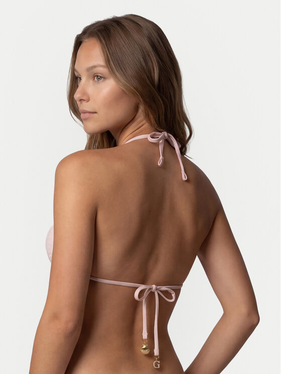 Guess Guess Góra od bikini E6GJ07 KBMV0 Różowy jasny