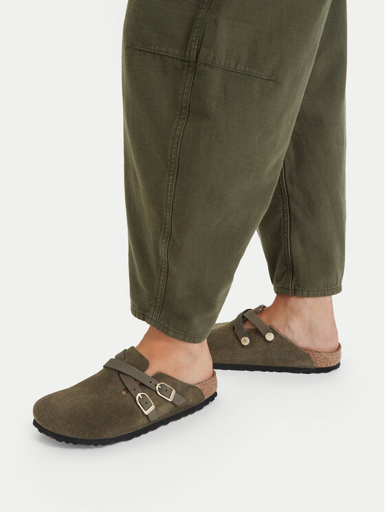 Birkenstock Birkenstock Ciabatte Blair D-Buckle 1033158 Verde scuro