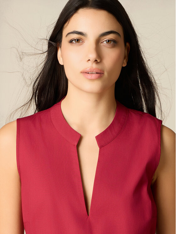 Oltre Oltre Vestito da giorno 7007R105116N026 Rosso Flare Fit