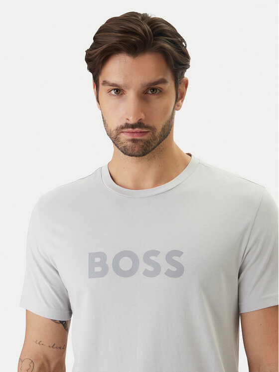 BOSS BOSS T-krekls 50491706 Pelēks Regular Fit