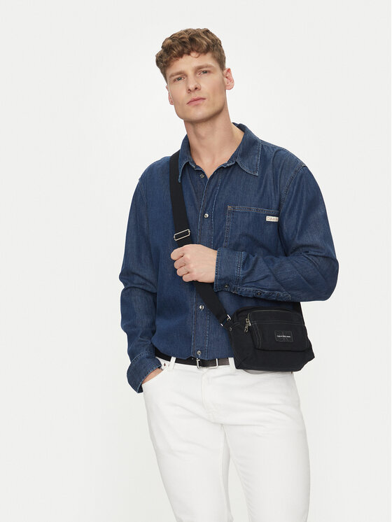 Calvin Klein Jeans Calvin Klein Jeans Taška cez rameno Workwear Camera Bag Frnt Pocket LV04G3092G Čierna