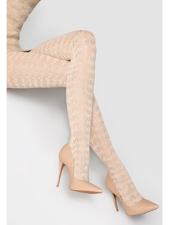Poupée Marilyn Poupée Marilyn Rajstopy Damskie JACQUARD D09 Czarny