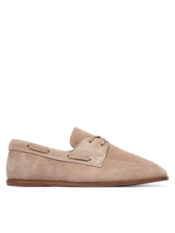 Calvin Klein Calvin Klein Poltopánky Ess Boatshoe Suede HW0HW03290 Béžová