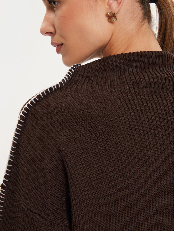 Max Mara Leisure Max Mara Leisure Пуловер Fanfara 2426366178600 Кафяв Regular Fit