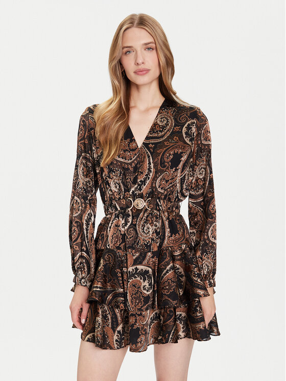 Guess Guess Igapäevane kleit W5BK53 W2770 Pruun Regular Fit