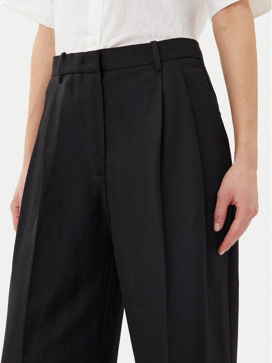 Tommy Hilfiger Tommy Hilfiger Pantaloni di tessuto WW0WW45460 Nero Relaxed Fit