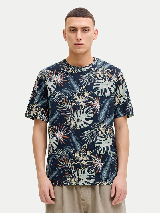 Jack & Jones Tricou Honolulu 12288089 Bleumarin Regular Fit