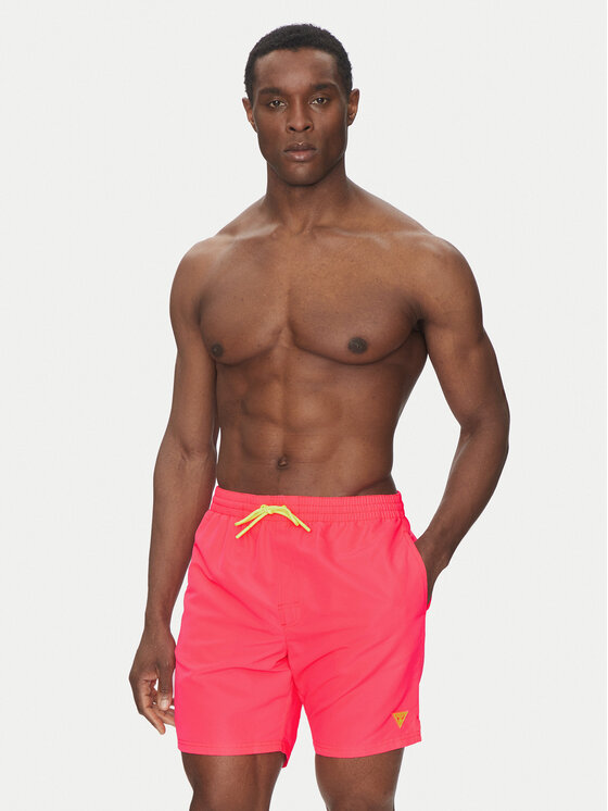 Guess Guess Плувни шорти F4GT03 WG282 Розов Regular Fit