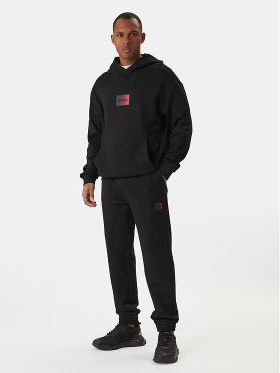 HUGO HUGO Teplákové kalhoty Danopan 50553146 Černá Relaxed Fit
