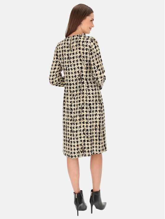 L’AF L’AF Sukienka elegancka Stefani Beżowy Regular Fit