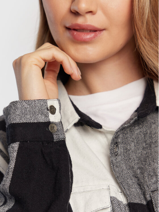 Roxy Roxy Риза Let It Go Flannel ARJWT03296 Сив Boyfriend Fit