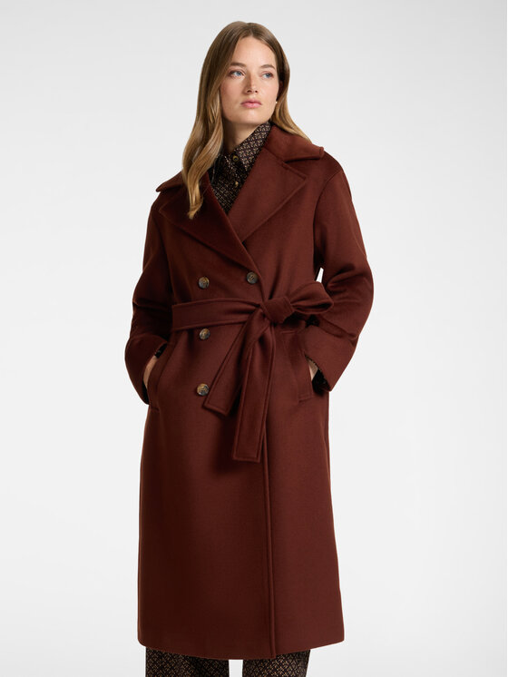 Elena Mirò Elena Mirò Cappotto invernale 0060P000023N022 Marrone Regular Fit
