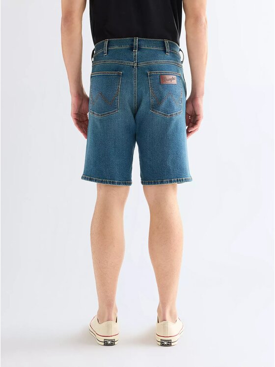 Wrangler Wrangler Pantaloncini di jeans FRONTIER SHORT Blu Regular Fit