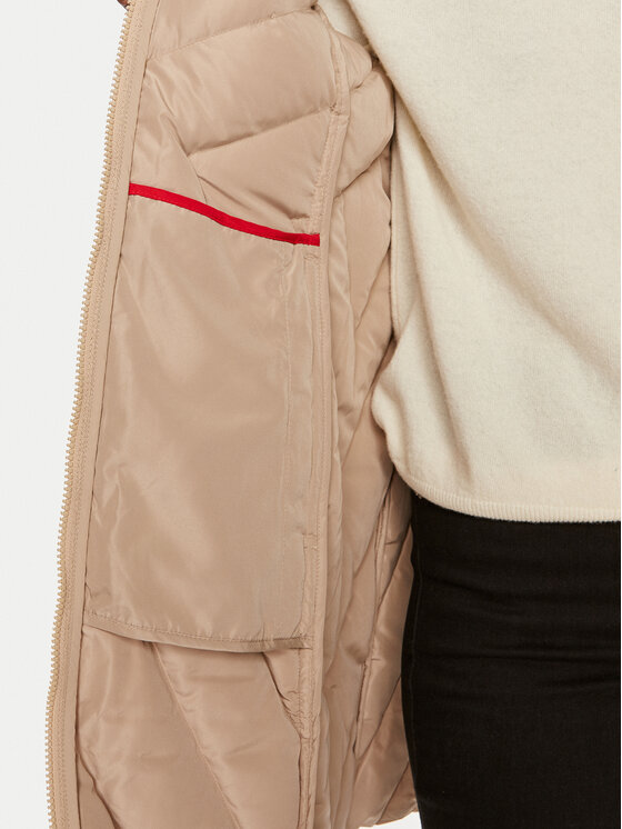 Tommy Hilfiger Tommy Hilfiger Daunenjacke Chevron WW0WW42622 Beige Regular Fit
