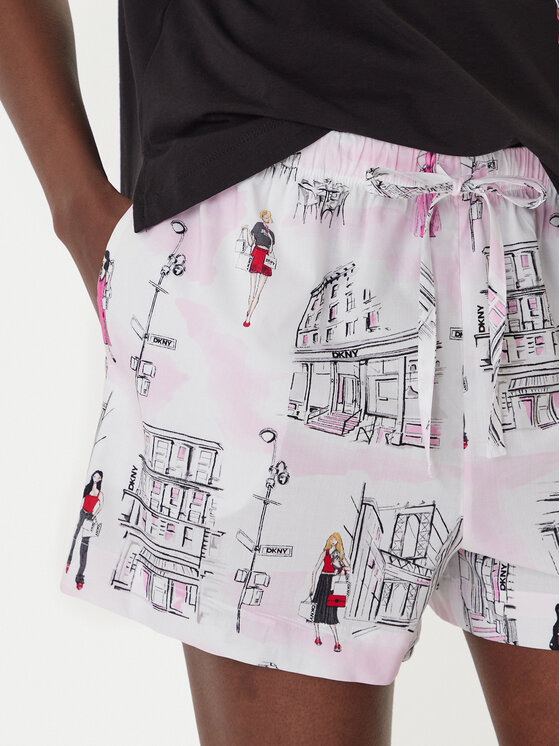 DKNY DKNY Pidžaama YI50108 Must Regular Fit