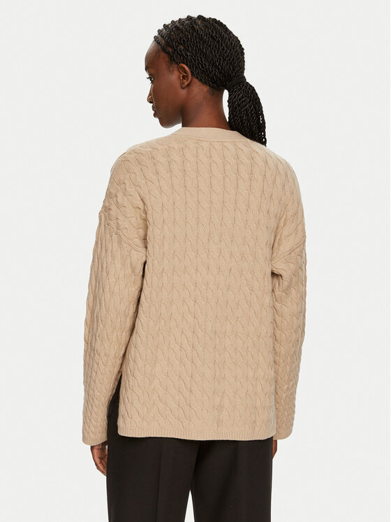 Tommy Hilfiger Tommy Hilfiger Kardigāns WW0WW42143 Bēšs Relaxed Fit
