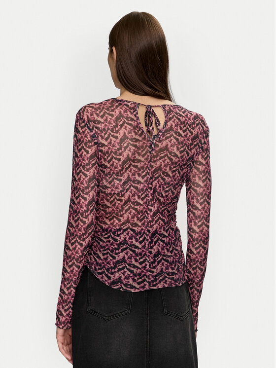 Brave Soul Brave Soul Bluză LLT-225BARIL Roz Slim Fit