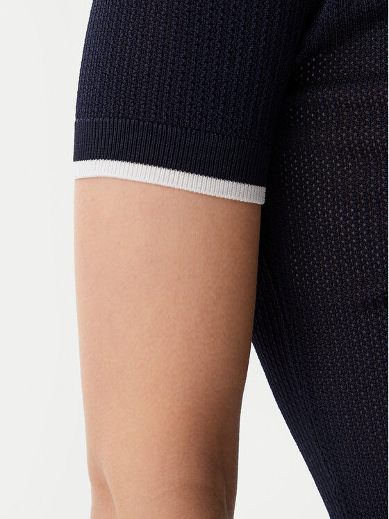 Guess Guess Тениска с яка и копчета V5GP00Z3D60 Тъмносин Slim Fit