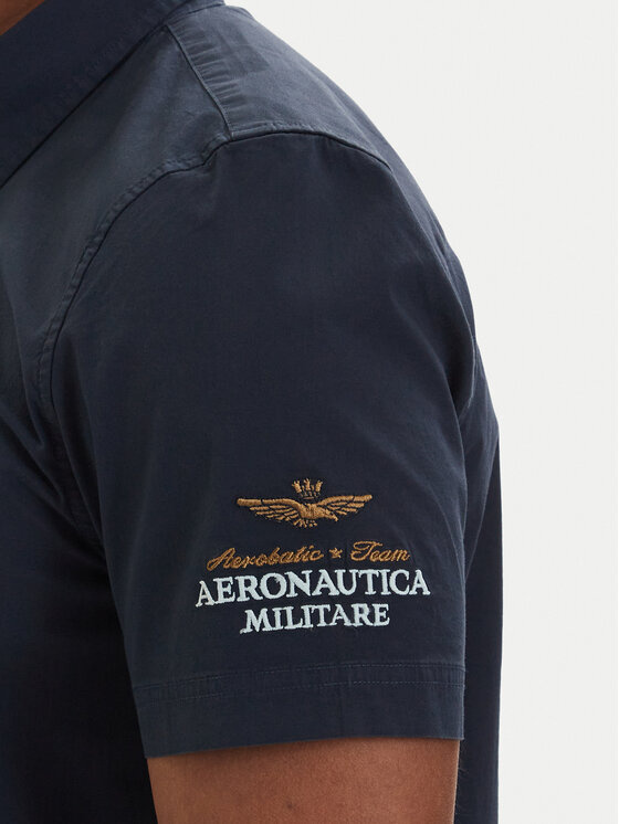 Aeronautica Militare Aeronautica Militare Cămașă 261CA1326UCT03288 Bleumarin Regular Fit
