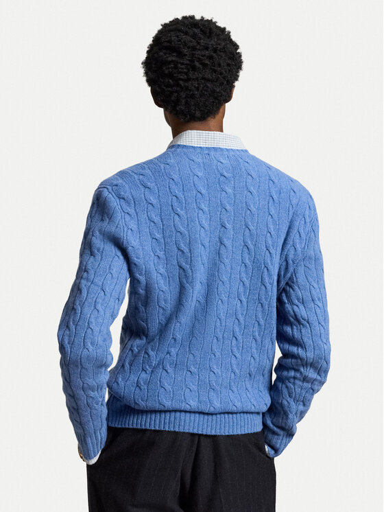 Polo Ralph Lauren Polo Ralph Lauren Sveter 710876762504 Svetlo modrá Regular Fit