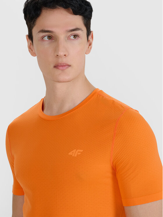 4F 4F Koszulka techniczna BLAST Pomarańczowy Slim Fit