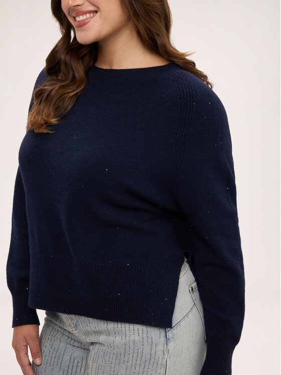 Fiorella Rubino Fiorella Rubino Sweter M385E002442N034 Niebieski Regular Fit