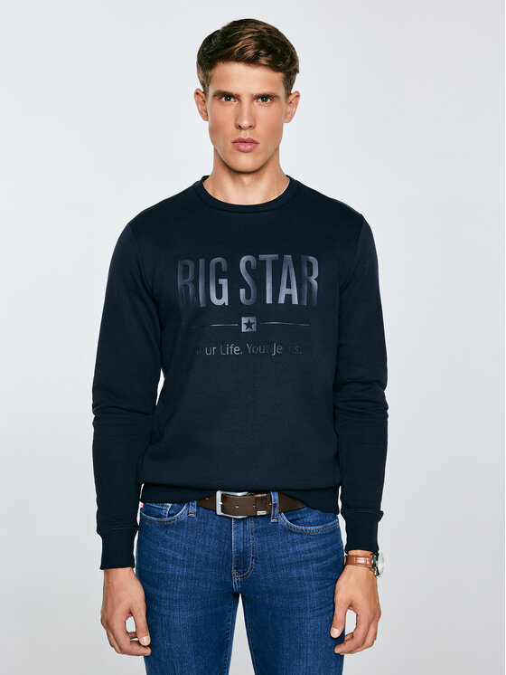 BIG STAR BIG STAR Bluza I Granatowy Basic Fit